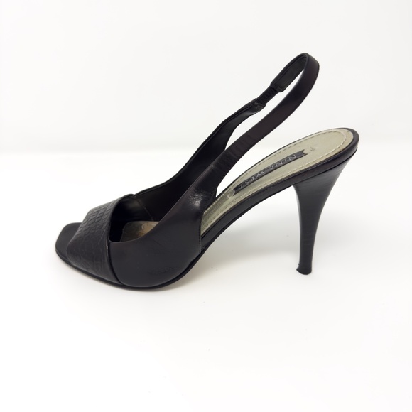 Nine West Danby Slingback Open Toe Heels - Picture 5 of 6